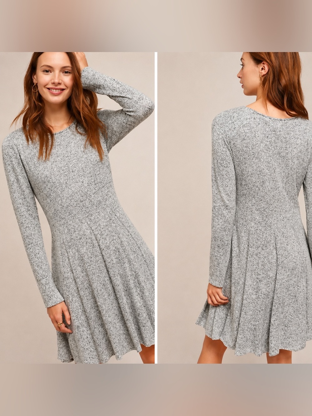 dolan Left Coast Piper Neige Knit Sweater Dress